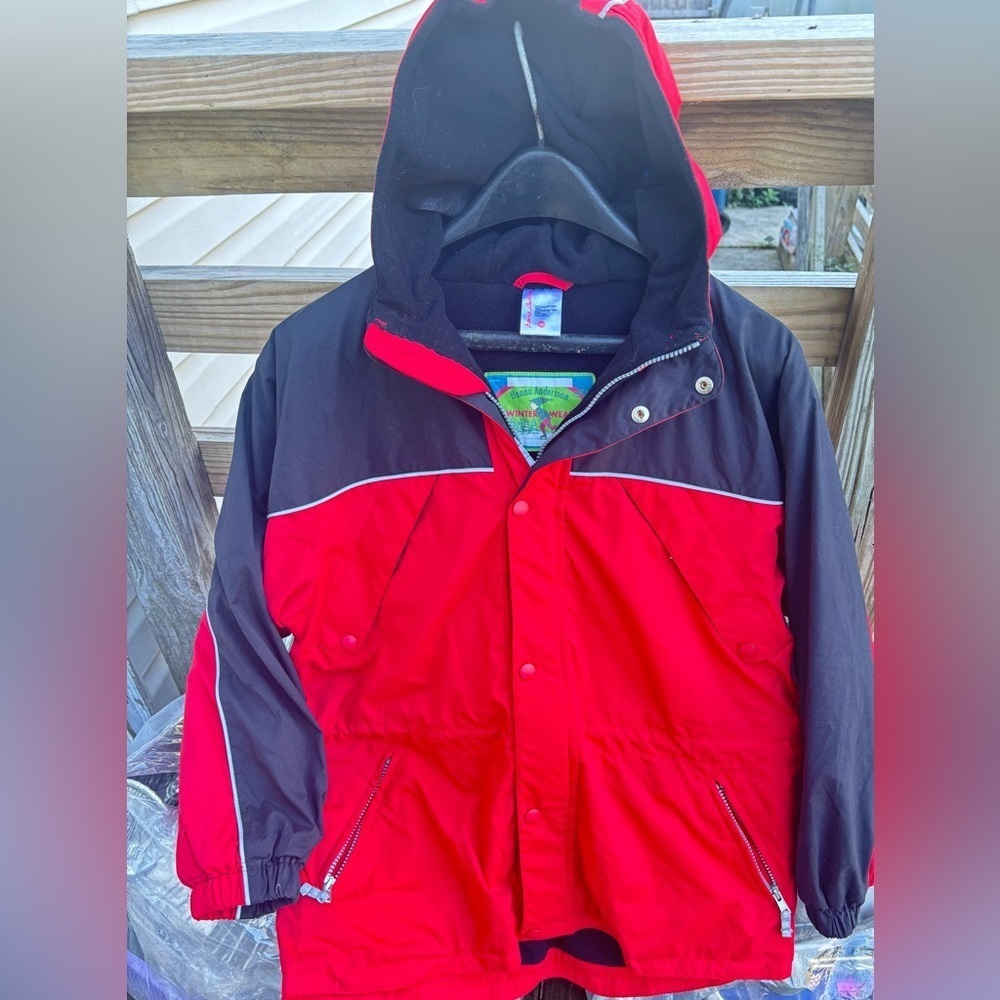 Vintage Hanna Andersson winter Coat Fleece lined hooded - Picture 2 of 8